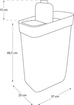Curver Ready To Collect Prullenbak 30L - Blauw/Lichtgrijs -Mepal shop 844x1200