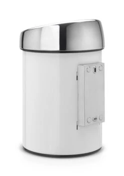 Brabantia Touch Bin Prullenbak - 3 L - White / Brilliant Steel Deksel -Mepal shop 849x1200 11