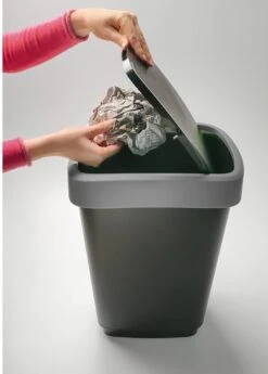 Rotho Twist Afvalbak - 25L - 47cm - Antraciet 25 Rotho Twist Afvalbak - 25L - 47cm - Antraciet -Mepal shop 859x1200