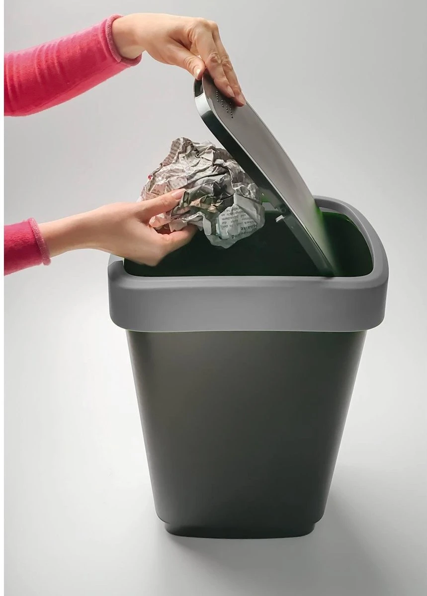Rotho Twist Afvalbak - 25L - 47cm - Antraciet 10 Rotho Twist Afvalbak - 25L - 47cm - Antraciet - Afbeelding 8