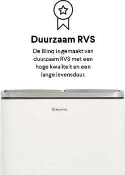 Homra BLINQ Afvalscheiding Prullenbak Met 2 Vakken - 2 X 15 L Inhoud - Duo Pedaalemmer Wit - Afvalemmer 30 Liter - Recycle Afvalbak - Witte Afvalscheidingsprullenbak - Hygiënisch Afval Scheiden - Keuken Vuilbak - Kantoor 28 Homra BLINQ Afvalscheiding Prullenbak Met 2 Vakken - 2 X 15 L Inhoud - Duo Pedaalemmer Wit - Afvalemmer 30 Liter - Recycle Afvalbak - Witte Afvalscheidingsprullenbak - Hygiënisch Afval Scheiden - Keuken Vuilbak - Kantoor -Mepal shop 860x1200 5