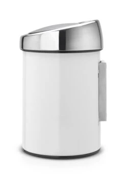 Brabantia Touch Bin Prullenbak - 3 L - White / Brilliant Steel Deksel -Mepal shop 860x1200 7