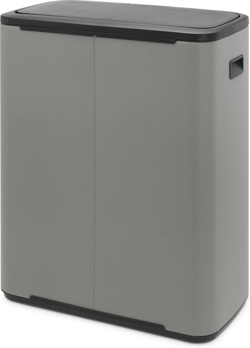 Brabantia Bo Touch Bin Prullenbak - 2 X 30 L - Mineral Concrete Grey 17 Brabantia Bo Touch Bin Prullenbak - 2 X 30 L - Mineral Concrete Grey - Afbeelding 15