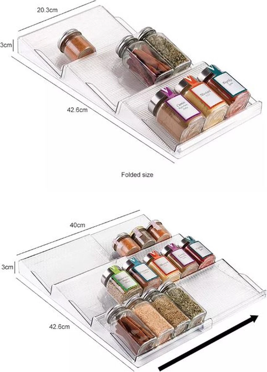 Merkloos Kruidenrek Voor Lade - Kruidenorganizer - Keukenlade Organiser - Kruidenrek Lade - Kruidenhouder - Lade Voor Kruiden - Spice Rack - Uitschuifbaar Van 20cm Tot 40cm - Kruidenrek Liggend - Spice Organizer 7 Merkloos Kruidenrek Voor Lade - Kruidenorganizer - Keukenlade Organiser - Kruidenrek Lade - Kruidenhouder - Lade Voor Kruiden - Spice Rack - Uitschuifbaar Van 20cm Tot 40cm - Kruidenrek Liggend - Spice Organizer - Afbeelding 5