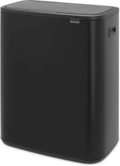 Brabantia Bo Touch Bin Prullenbak - 2 X 30 L - Matt Black -Mepal shop 866x1200 5