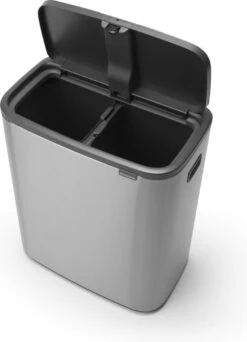 Brabantia Bo Touch Bin Prullenbak - 2 X 30 L - Matt Steel Fingerprint Proof -Mepal shop 867x1200 5