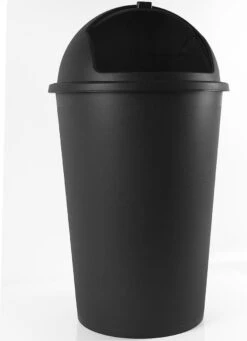 Deuba Vuilnis Prullenbak 2 Stuks - 50 L Met Schuifdeksel - Zwart -Mepal shop 868x1200