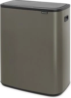 Brabantia Bo Touch Bin Prullenbak - 2 X 30 L - Platinum -Mepal shop 872x1200 2