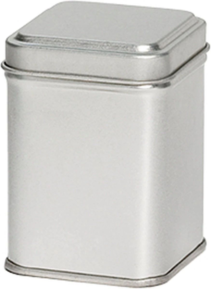 Merkloos Theeblik - Kruidenblik - Bewaarblik Zilver 50 Gram | 6 Stuks 4 Merkloos Theeblik - Kruidenblik - Bewaarblik Zilver 50 Gram | 6 Stuks - Afbeelding 2