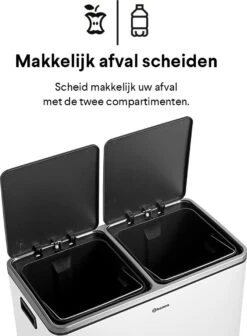 Afvalscheidingsprullenbak 2 Vakken Wit – 60 L (2x30 Liter) Pedaalemmer Homra QUICKX – Design Duo Afvalemmer RVS - Afval Scheiden - Recycle Afvalbak - Hygiënisch Pedaal - Dubbele Vuilnisbak - Keuken Vuilbak - Kantoor Prullenbak 23 Afvalscheidingsprullenbak 2 Vakken Wit – 60 L (2x30 Liter) Pedaalemmer Homra QUICKX – Design Duo Afvalemmer RVS - Afval Scheiden - Recycle Afvalbak - Hygiënisch Pedaal - Dubbele Vuilnisbak - Keuken Vuilbak - Kantoor Prullenbak -Mepal shop 883x1200 1