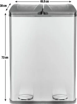 Vuilnisbak 2in1 Recycleer Vuilnisemmer 2x 30L 60 Liter 2 Compartment Pedaalemmer 13 Vuilnisbak 2in1 Recycleer Vuilnisemmer 2x 30L 60 Liter 2 Compartment Pedaalemmer -Mepal shop 886x1200 1