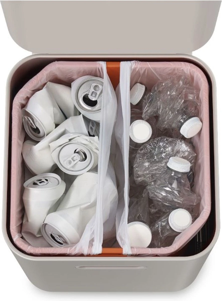 Joseph Joseph Intelligent Waste Prullenbak Totem 2.0 Compact Recycler - 40 L - Stone 11 Joseph Joseph Intelligent Waste Prullenbak Totem 2.0 Compact Recycler - 40 L - Stone - Afbeelding 9