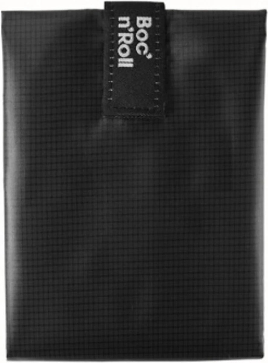 Roll'Eat Boc'n'Roll Foodwrap - Herbruikbaar Boterhamzakje - Square Black 3 Roll'Eat Boc'n'Roll Foodwrap - Herbruikbaar Boterhamzakje - Square Black