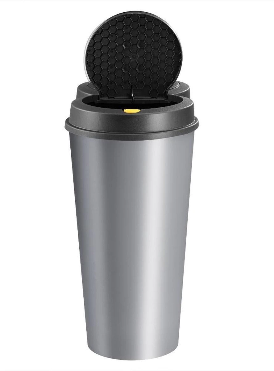 GENERIC Deuba Vuilnisbak Duo 50L – Rond 2x 25 Liter – Kunststof Zilver 12 GENERIC Deuba Vuilnisbak Duo 50L – Rond 2x 25 Liter – Kunststof Zilver - Afbeelding 10