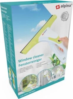 Alpina Elektrische Ramenwasser - Ruitenreiniger 635GR - Oplaadbare Raamtrekker - 3,7V Lithiumbatterij - Batterijduur 30 Minuten - 70ML Waterreservoir - Wit/Geel -Mepal shop 889x1200