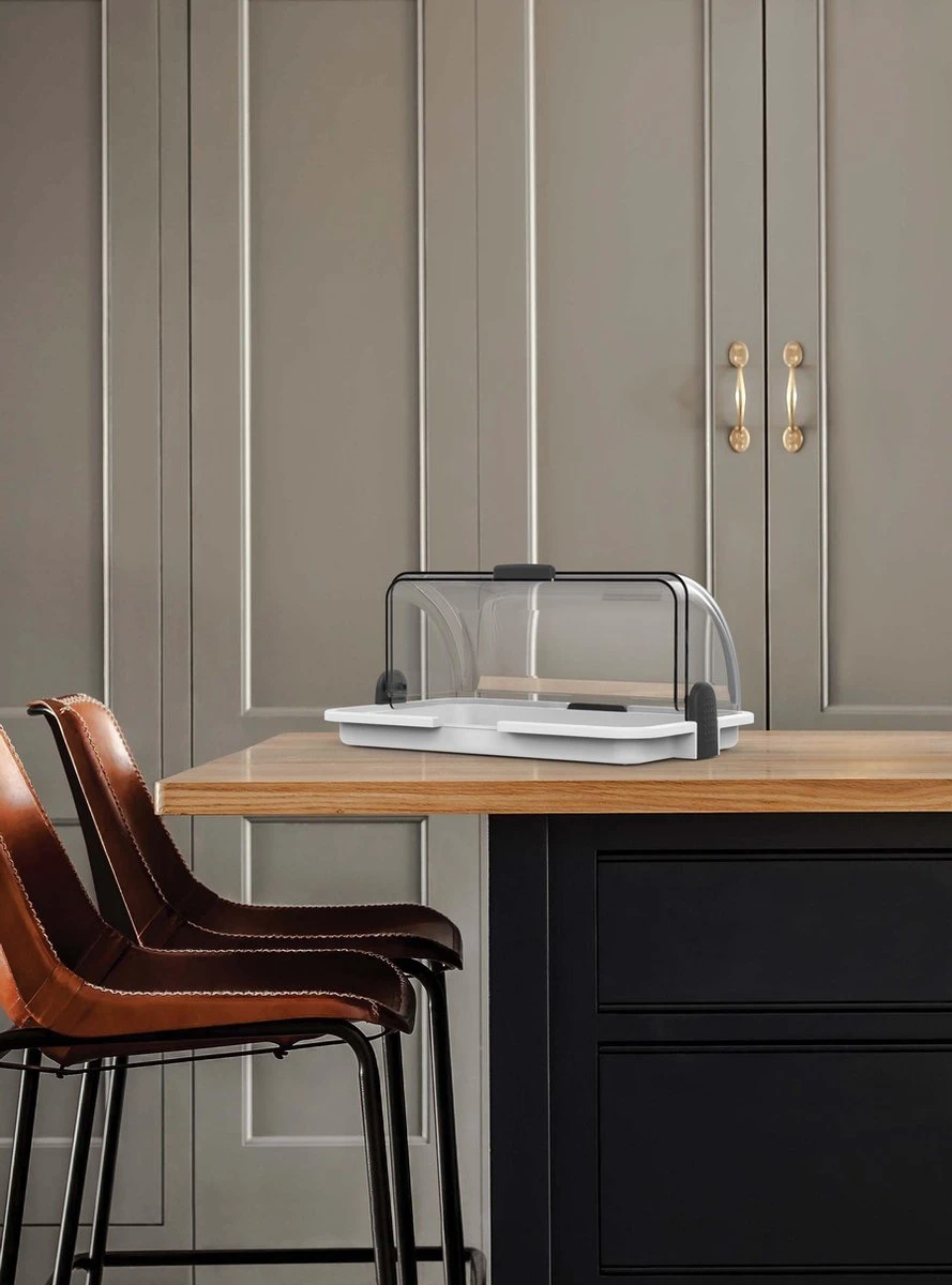 Biesse Broodtrommel - Met Schuifdeksel - Transparant -brooddoos 7 Biesse Broodtrommel - Met Schuifdeksel - Transparant -brooddoos - Afbeelding 5