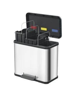 Hailo Öko Trio Plus Prullenbak - 3 X 9L - Zilver -Mepal shop 899x1200 25