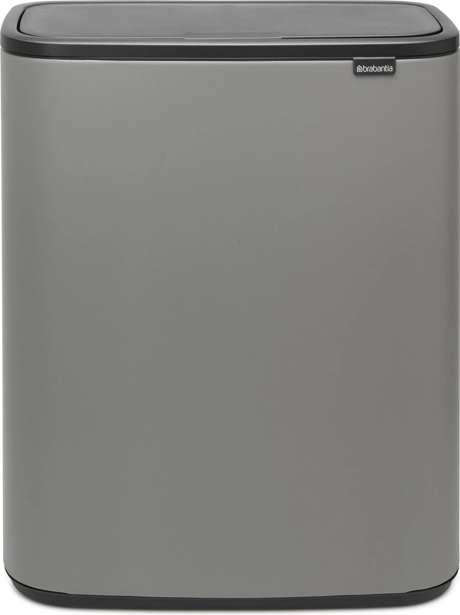 Brabantia Bo Touch Bin Prullenbak - 2 X 30 L - Mineral Concrete Grey 3 Brabantia Bo Touch Bin Prullenbak - 2 X 30 L - Mineral Concrete Grey