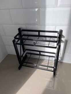 Merkloos Inklapbaar Kruidenrek - 2-laags Keukenrek - Aanrecht Organizer - Kruiden Etàgere - Staand Keukenrek -Mepal shop 899x1200 50