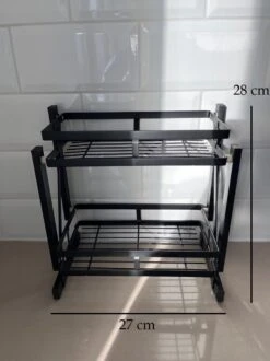 Merkloos Inklapbaar Kruidenrek - 2-laags Keukenrek - Aanrecht Organizer - Kruiden Etàgere - Staand Keukenrek -Mepal shop 899x1200 51
