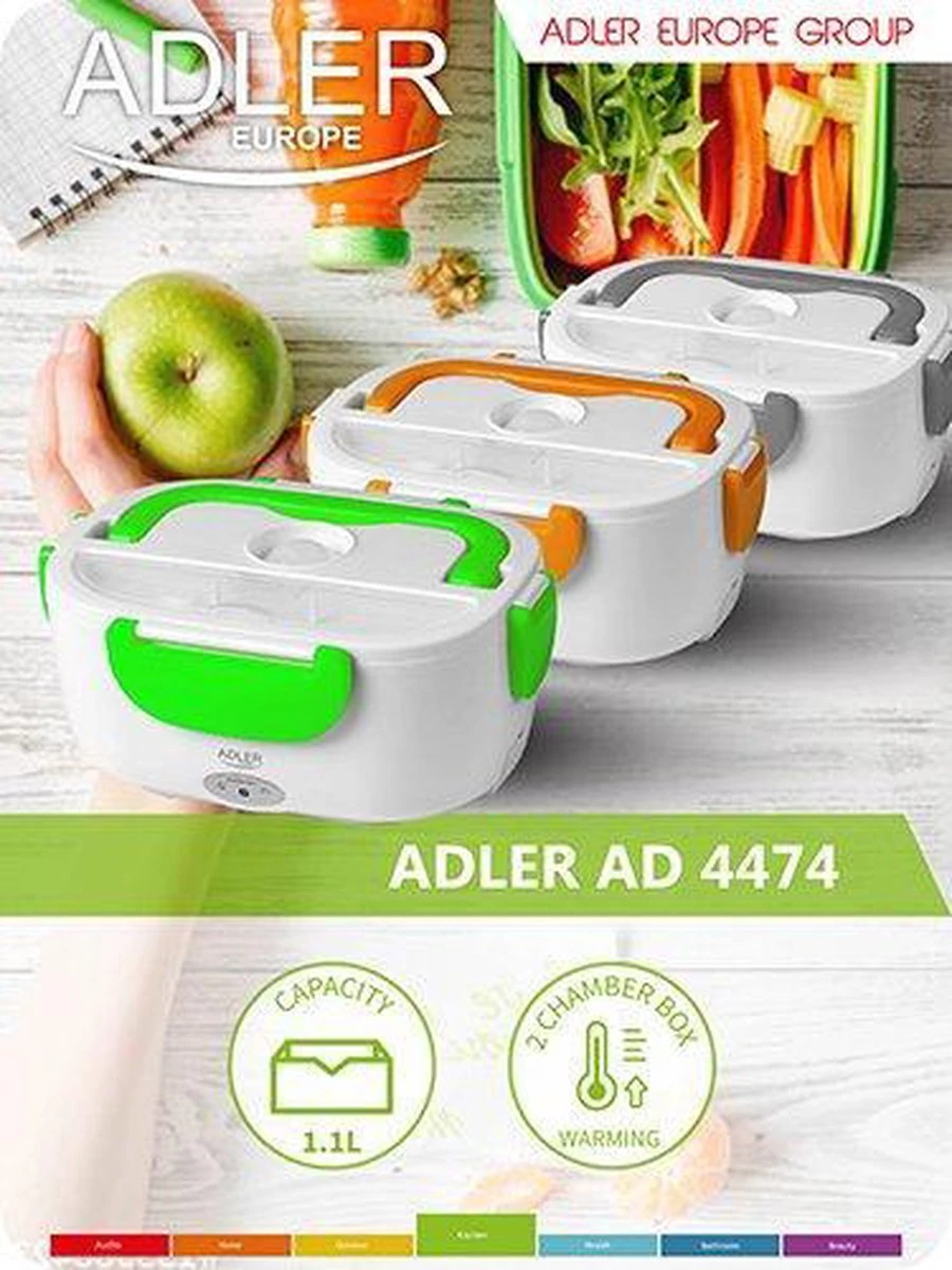 Adler AD 4474 Grijze Elektrische Lunchbox 12 Adler AD 4474 Grijze Elektrische Lunchbox - Afbeelding 10