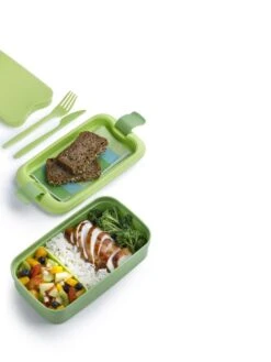 Curver Lunch&Go - Vershouddoos - Lunchbox - Inclusief Bestek - 2/3 Compartimenten - Groen -Mepal shop 900x1200 37