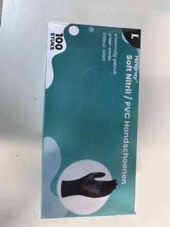 Handschoenen Wegwerp Nitril - Latex Vrij - Ongepoederd - Zwart - Maat L - 100 Stuks -Mepal shop 900x1200 7