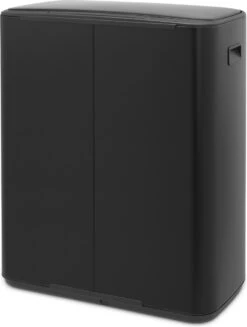 Brabantia Bo Prullenbak - 2 X 30 L - Met 80 Vuilniszakken - Matt Black -Mepal shop 907x1200 6