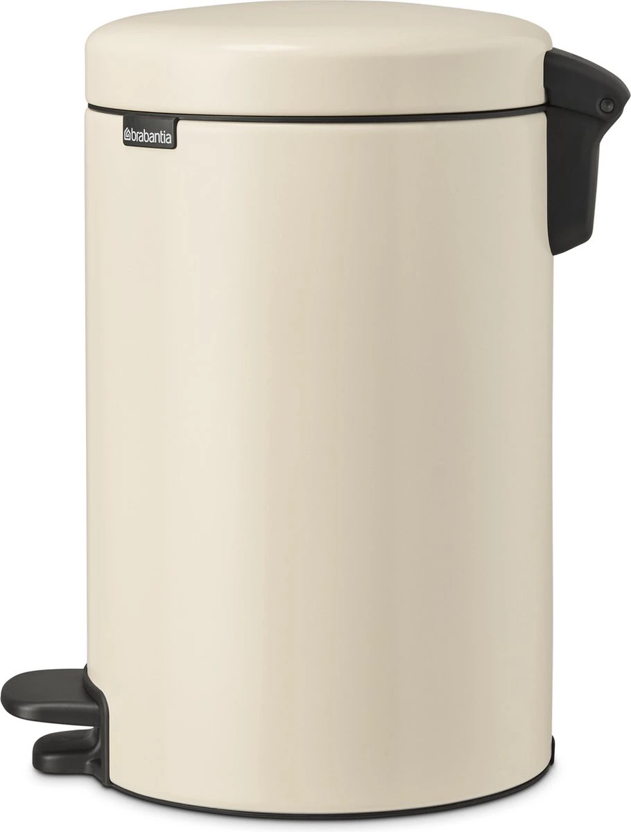 Brabantia NewIcon Prullenbak - 12 L - Soft Beige 4 Brabantia NewIcon Prullenbak - 12 L - Soft Beige - Afbeelding 2