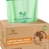 Biozakken 2/3 Liter 250 Stuks Biologisch Afbreekbare Afvalzakken – 26 X 29 Cm - 100% Composteerbare Vuilniszakken - Incl. Dispenser - Gft Afvalzakken -Mepal shop 912x1200