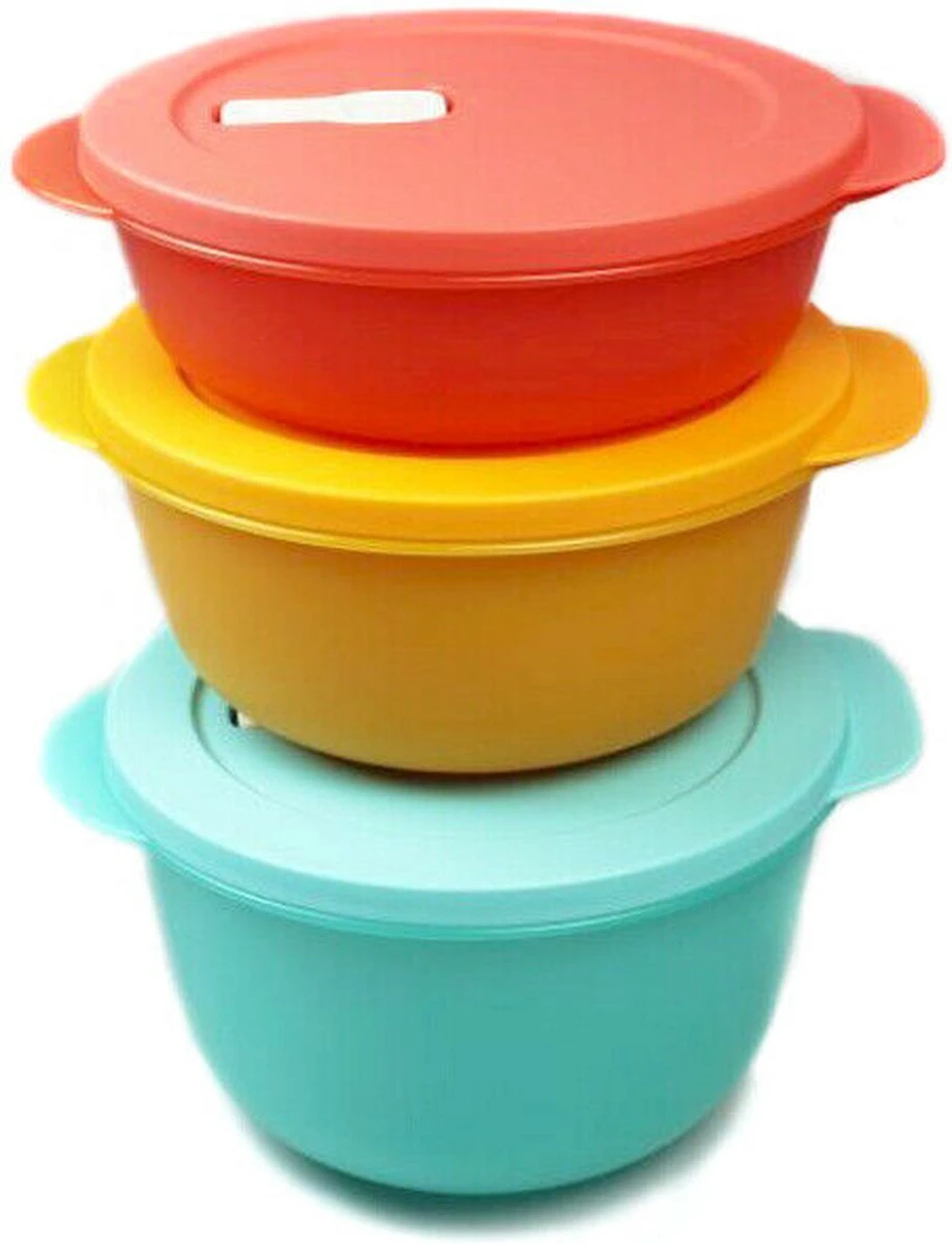 Tupperware Crystalwave Set Groot (3) 4 Tupperware Crystalwave Set Groot (3) - Afbeelding 2