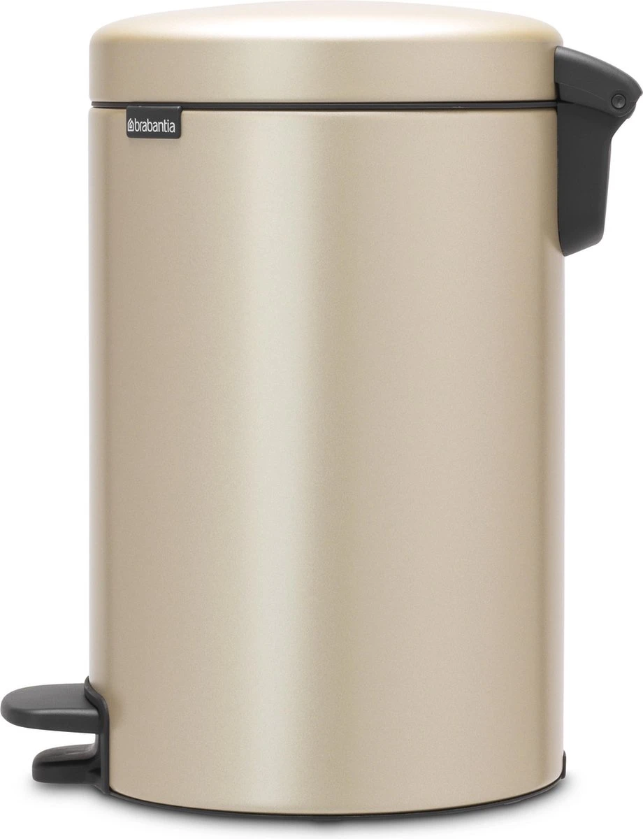 Brabantia NewIcon Prullenbak - 12 L - Metallic Gold 13 Brabantia NewIcon Prullenbak - 12 L - Metallic Gold - Afbeelding 11