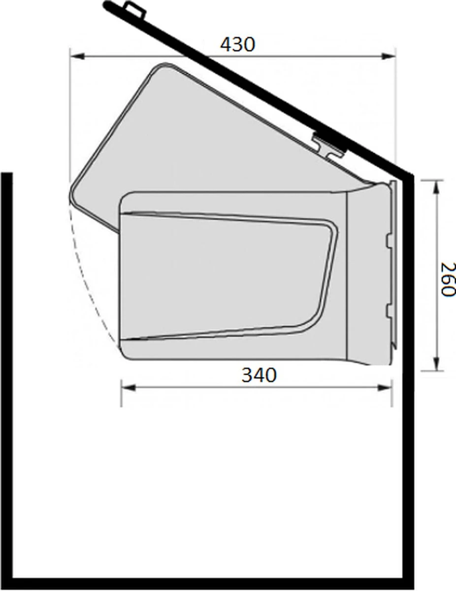 Eleganca Afvalbak 24 Liter – Inbouw Prullenbak – Inbouw Afvalemmer 24L – Uittrekbare Prullenbak – Afvalemmer Keuken – Hygiënisch – Ruimtebesparend Vuilnisbak – Uitdraaiende Prullenbak Deur – Antraciet – B34.1xD26xH46.6cm 6 Eleganca Afvalbak 24 Liter – Inbouw Prullenbak – Inbouw Afvalemmer 24L – Uittrekbare Prullenbak – Afvalemmer Keuken – Hygiënisch – Ruimtebesparend Vuilnisbak – Uitdraaiende Prullenbak Deur – Antraciet – B34.1xD26xH46.6cm - Afbeelding 4