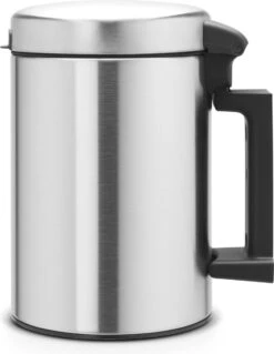 Brabantia NewIcon Wandprullenbak - 3 L - Matt Steel -Mepal shop 930x1200 2
