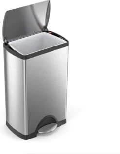 Simplehuman Rectangular Pedaalemmer Prullenbak - 38 L - Mat RVS -Mepal shop 932x1200 1