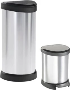 Curver Decobin Push Prullenbak - 40L - Metallic - Recycled Kunststof 15 Curver Decobin Push Prullenbak - 40L - Metallic - Recycled Kunststof -Mepal shop 938x1200