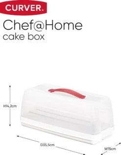 Curver Chef@Home Cakedoos - Wit/transparant -Mepal shop 941x1200 3