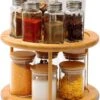 Merkloos Decopatent® Kruidenrek / Fruitschaal Bamboe - Rond - Kruiden Carrousel - Draaibaar - Staand Bamboe Specerijenrek Draaiplateau - Fruitrek -Mepal shop 942x1200 6