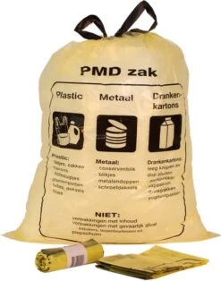 PMD Zakken - PMD Zakken 60 Liter Afval - Afvalzakken - Pmd Vuilniszak - Pmd Zak - Pmd Zakken Afval - 5 Rollen - Per Rol 10 Zakken