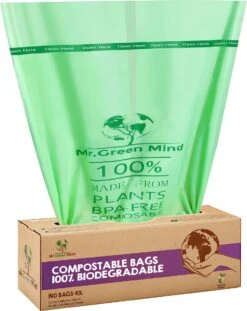 Biozakken 10 Liter 140 Stuks Biologisch Afbreekbare Afvalzakken – 43 X 46 Cm - 100% Composteerbare Vuilniszakken - Incl. Dispenser - Gft Afvalzakken