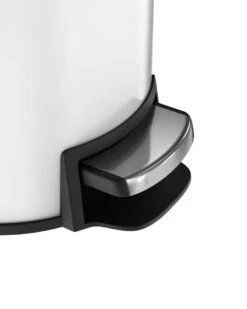 Pedaalemmer - 3 Liter - RVS - Wit - Afvalemmer StangVollby Rosvik - Toilet - Badkamer - Klein - Soft Close Deksel - Chique Design - Kleine Witte Pedaal Prullenbak - Afvalzak Inkeping - Vuilnisbak Badkamer -Mepal shop 958x1200 2