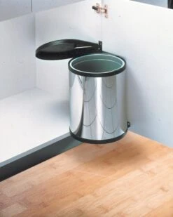 Hailo Compact-Box M Prullenbak - 15 L - Inbouwprullenbak - RVS -Mepal shop 959x1200 2