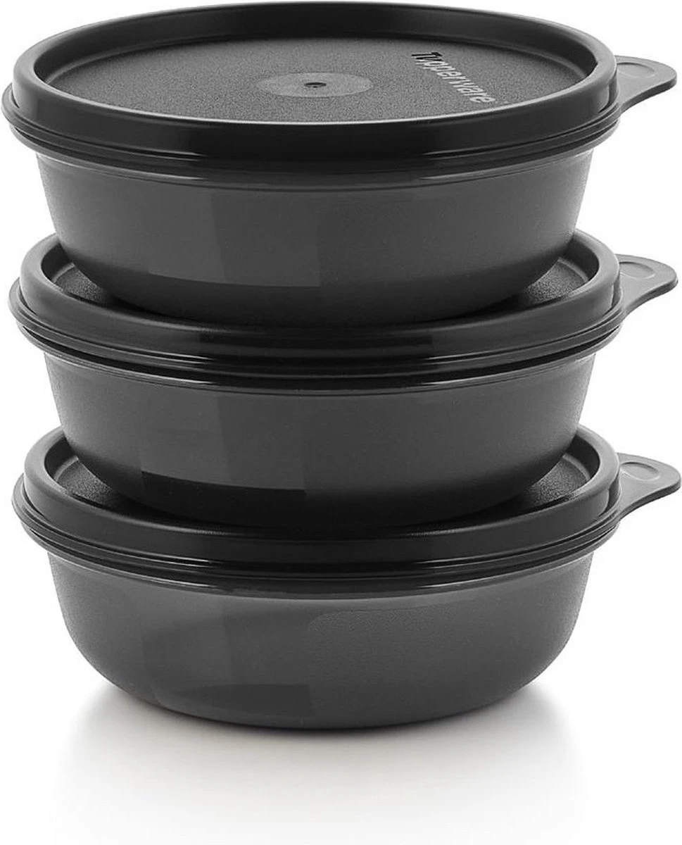 Tupperware Ruimteschaaltjes Black Editie 3 Tupperware Ruimteschaaltjes Black Editie