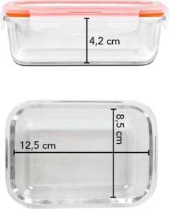 Lock&Lock Glazen Vershoudbakjes - Glazen Meal Prep Bakjes - Glazen Bakjes Met Deksel - Ovenschaaltjes Met Deksel - Set Van 6 Stuks - 380 Ml -Mepal shop 972x1200 3