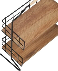 Metalen Keuken Etagere 2 Laags Van Naturn Living | Keuken Opbergrek | Kruidenpotjes Rek | Kruiden Organizer | Keuken Rek Specerijen | Mat Zwart -Mepal shop 978x1200
