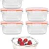 Lock&Lock Glazen Vershoudbakjes - Glazen Meal Prep Bakjes - Glazen Bakjes Met Deksel - Ovenschaaltjes Met Deksel - Airfryer Bakjes - 300 Ml - Set Van 6 Stuks -Mepal shop 982x1200 4
