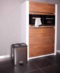 EKO Rejoice Prullenbak - 2x 30 L - Mat RVS -Mepal shop 985x1200