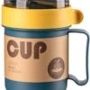 Soepbeker Magnetron Met Hendel 500ml - Hitte Bestendige Beker - Lunchcontainer - Yoghurt To Go - Soepbeker To Go - Inclusief Lepel/vork