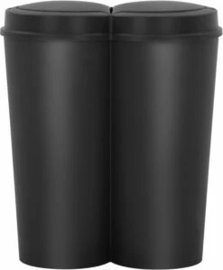 VidaXL Prullenbak Dubbel 50 L Zwart 14 VidaXL Prullenbak Dubbel 50 L Zwart -Mepal shop 990x1200 6