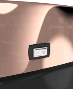 Stangvollby Nausta Sensor Prullenbak - 58 Liter - Zwart Met Roségouden Deksel - RVS - Soft Close - Vingerafdrukvrij - Zwarte Afvalbak Met Koperen Rand - Hygiënische Automatische Deksel - Keuken Afvalemmer - Kantoor Vuilbak 60 Liter - Elektrisch -Mepal shop 991x1200 1